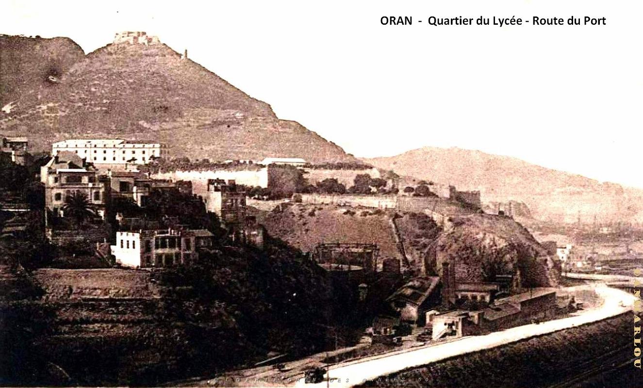 Oran - Route du Port - Quartier du lycee.jpg